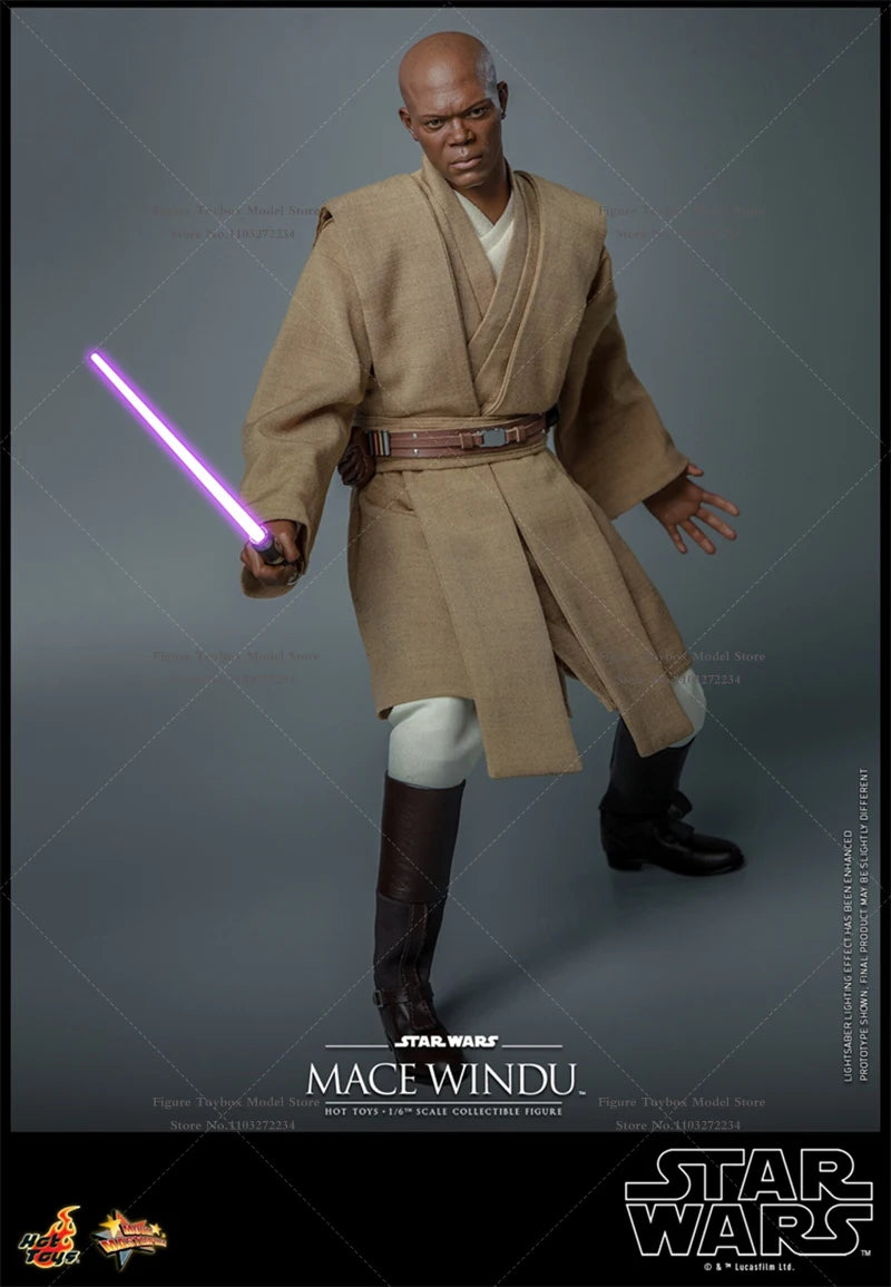 HOTTOYS HT  MMS681 1/6 Mace WinduTM Collectible Figure Star Wars Episode II Attack of the Clones 12" Full Set Male Soldier