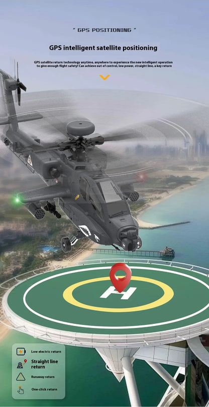 Yuxiang F11s 1:32 Apache Armed Remote-Controlled Helicopter Novice Entry-Level Intelligent Version Multifunctional Aircraft