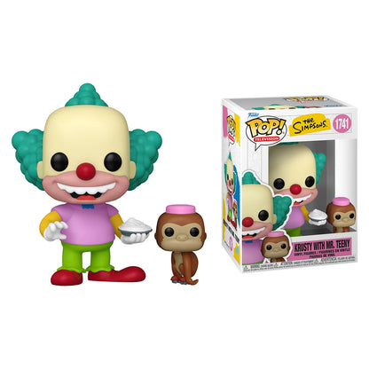The Simpsons Anime Figure Lisa with Snowball II Buddy Krusty with Mr. Teeny FUNKO POP Collectible Limited Edition Model Toy Gift