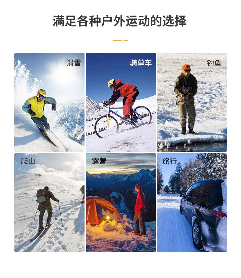 5000mAh APP Control Thermal socks Winter Heated Socks Electric Heating Ski Socks Thermal Heated Foot Warmer Ski Outdoor Sports