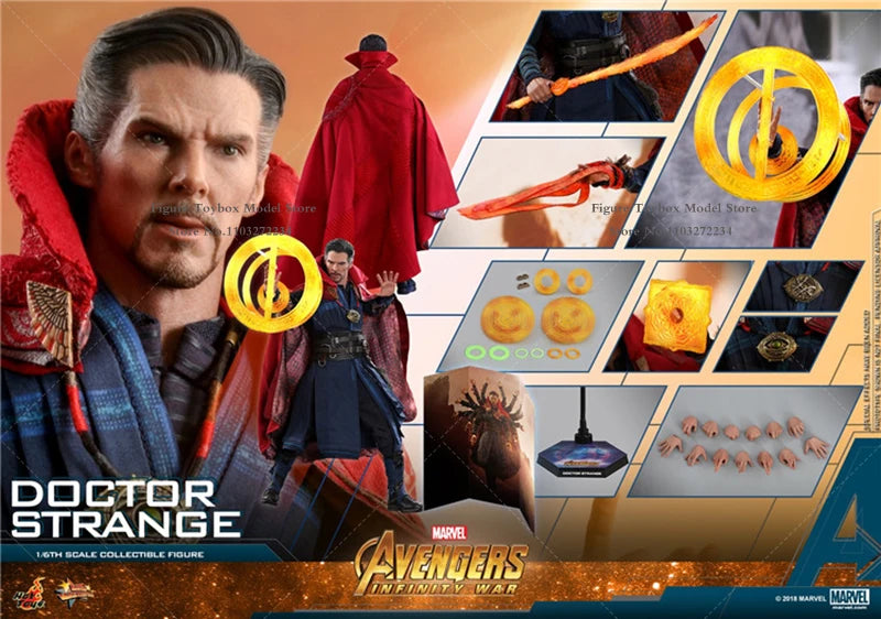HOTTOYS HT 1/6 MMS484 Collectible Doctor Strange Action Figure Avengers：Infinity War Series Marvel Super Hero 12" Full Set Doll