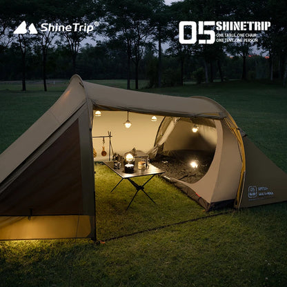 Outdoor Camping Tunnel Tent ShineTrip Portable Easy Setup Multi-Functional Oxford Fabric Easy Storage Motorcycle Travel Shelter