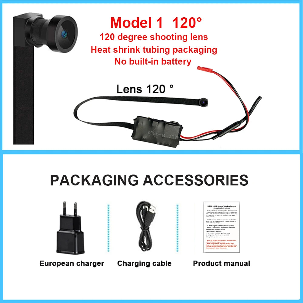 4K DIY wireless WiFi 2.0MP camera supports remote real-time broadcast via smartphone app. 1080P image quality 3 models available