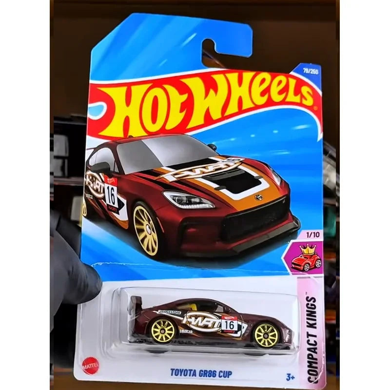 2025J Original Hot Wheels Car 1/64 Diecast Mercedes AMG Porsche Toyota GR86 Nissan Leaf Nismo Ferrari SF90 Stradale Toy for Boy