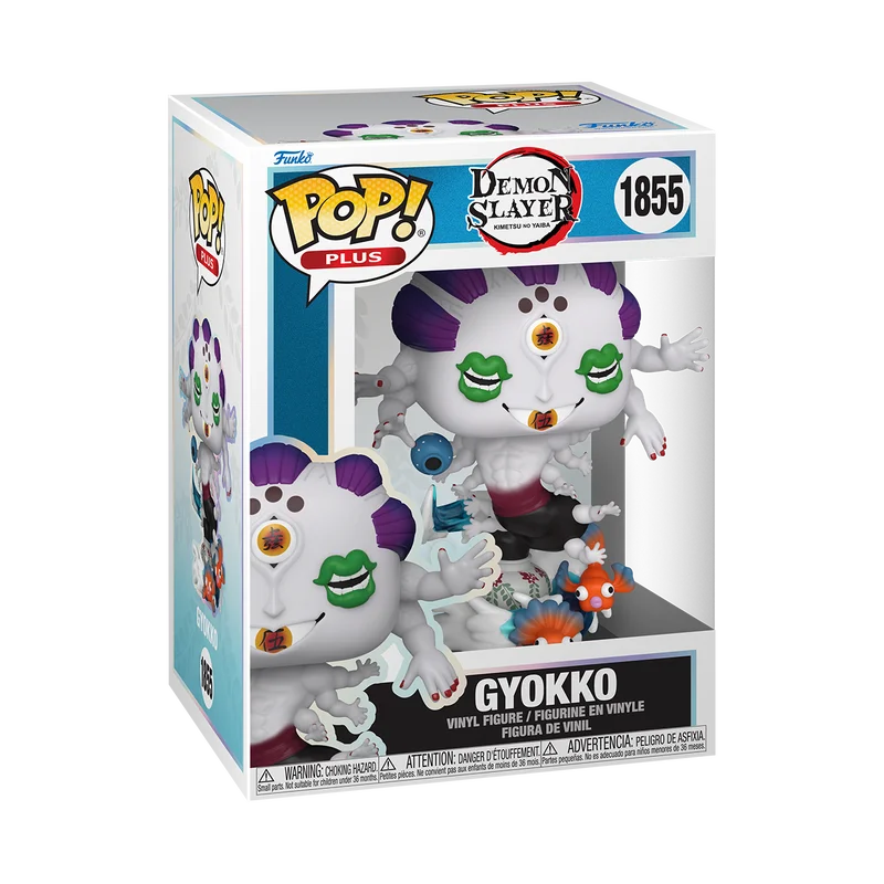 Demon Slayer Anime Figure Funko Pop Plus Gyokko #1855 Figures 4.6 inches Model Toy Collectible Limited Edition Figurine Toy Gift