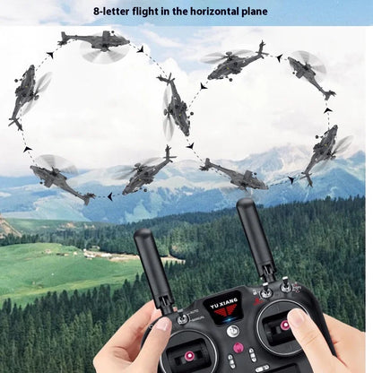 Yuxiang F11s 1:32 Apache Armed Remote-Controlled Helicopter Novice Entry-Level Intelligent Version Multifunctional Aircraft