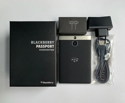 Original BlackBerry PassPort II Q30 Silver Edition 4G Mobile Phone 4.5'' 3GB RAM 32GB ROM Snapdragon 801 Quad-Core SmartPhone