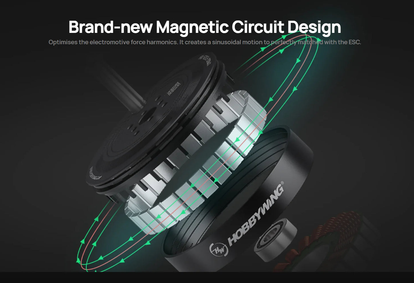 Hobbywing HM 6215 160KV HP Industry Brushless Motor Max thrust 9.2kg Direct Drive Motor Drone Outrunner Multi-rotor Accessories