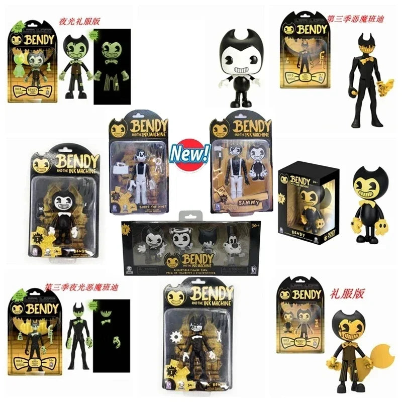 New 11 Styles FUNKO Gold Bendi and the Ink Machine #279 Ax Vinyl Action Figure Dolls Collection Models Toys for decoration Gifts