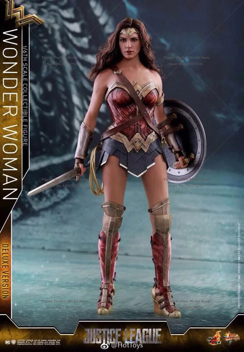 HotToys HT 1/6 MMS451 Collectible Wonder Woman 3.0 Delicate Action Figure Justice League Movie Original Mini 12" Full Set Doll
