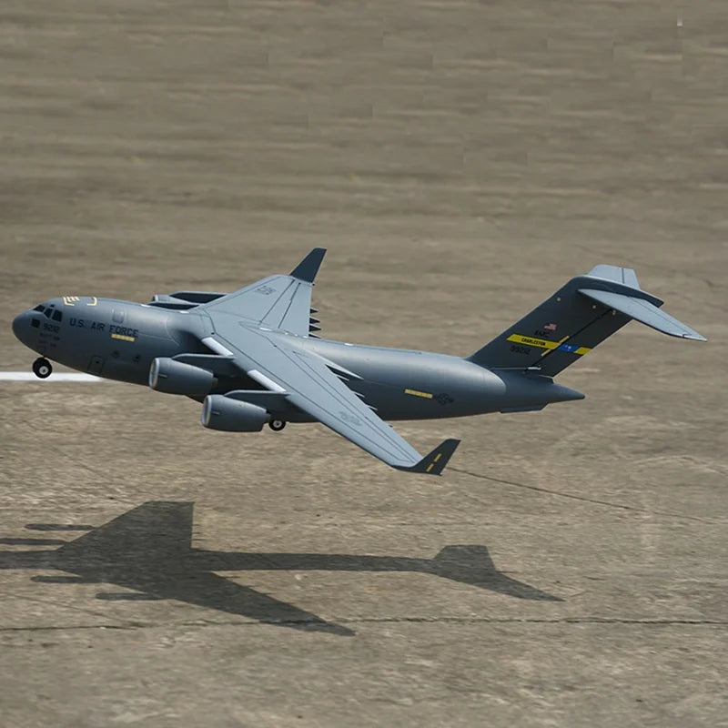 Xfly 40mm C17 Transport Aircraft Four Engine Jet Ducted Model Aircraft Rc Plane Electric Model Aircraft Assembly Fixed Wing