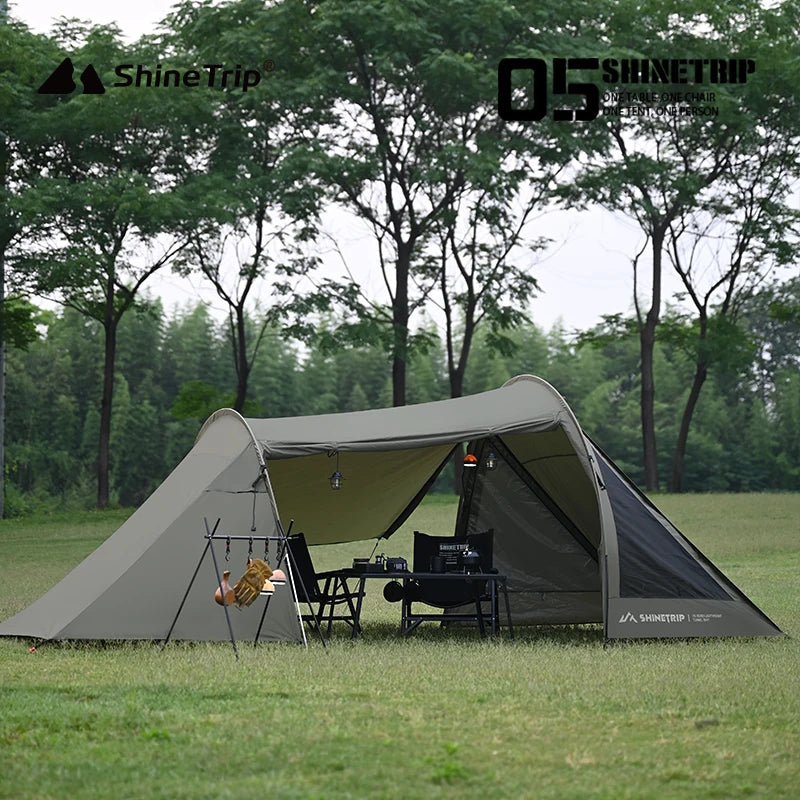 Outdoor Camping Tunnel Tent ShineTrip Portable Easy Setup Multi-Functional Oxford Fabric Easy Storage Motorcycle Travel Shelter