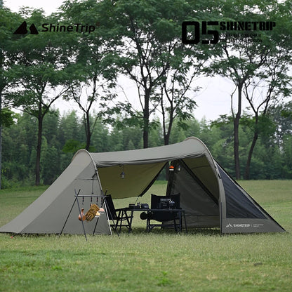 Outdoor Camping Tunnel Tent ShineTrip Portable Easy Setup Multi-Functional Oxford Fabric Easy Storage Motorcycle Travel Shelter