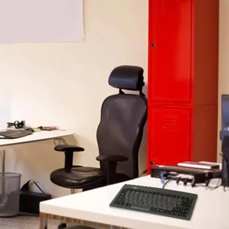 USB Wire Mini 88Key Ergonomic Keyboard Waterproof Keyboards for Office Cashier Industrial Use Durability Build Keyboard F19E