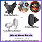 Insta360 GO 3S In-Helmet POV Mount Clip Helmet Holder For Insta 360 GO 3 GO3S Original Motorcycle Helmet Accessories