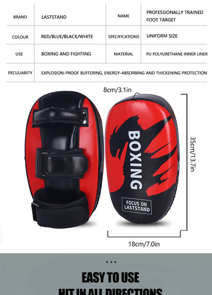 1PCS PU Leather Boxing Target Hand Foot Kicking Pad Bag for Muay Thai Taekwondo MMA Martial Arts Training Fitness Equipment