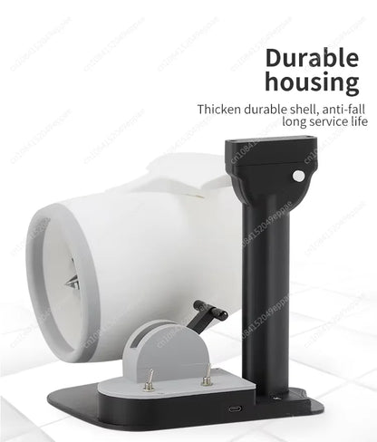 USB Humidifier Fan with LED Lights, Airplane Engine Design, High-Power Desktop Cooler & Decorative Gadget