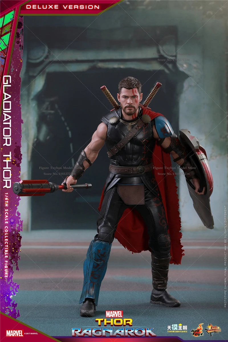 HT HotToys MMS445 Luxury Edition 1/6 Collectible Gladiator Thor3.0 Action Figure Thor：Ragnarok Marvel Original 12" Full Set Doll