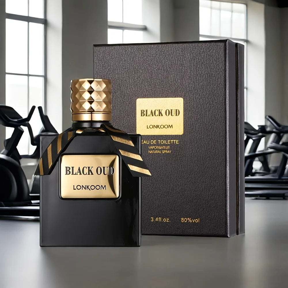 100ml Black Oud Perfume Men's Eau De Toilette Luxury Mysterious Oud Woody Long-Lasting  Parfum Fragrance Cologne
