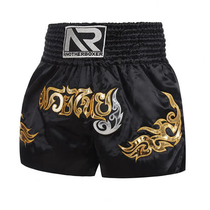 Sports Boxing Shorts Women Men High Elasticity Breathable Muay Thai Cord Design Trunks Kickboxing Shorts