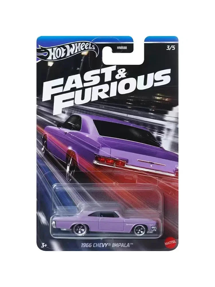 Original Hot Wheels Car Fast & Furious Toys for Boy 1/64 Diecast Vehicle Nissan 350Z Porsche 911 GT3 RS Chevy Impala Tomaso Gift
