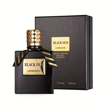 100ml Black Oud Perfume Men's Eau De Toilette Luxury Mysterious Oud Woody Long-Lasting  Parfum Fragrance Cologne