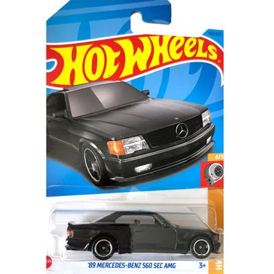 Original Hot Wheels Car HW TURBO Voiture 1/64 Alloy Diecast 89 Mercedes-Benz 560 SEC AMG Toys for Boys Collection C4982-150/250