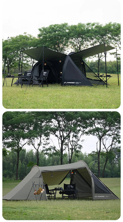 Outdoor Camping Tunnel Tent ShineTrip Portable Easy Setup Multi-Functional Oxford Fabric Easy Storage Motorcycle Travel Shelter