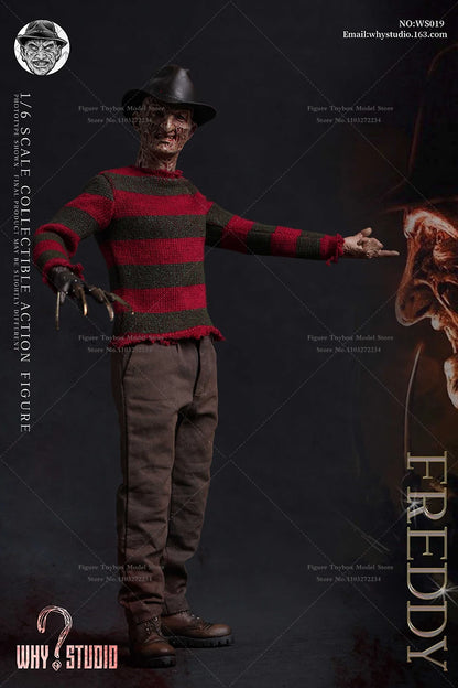 WHY STUDIO 1/6 WS018 Jason WS019 Freddy Mash Horror Man Action Figure 12" Full Set Soldier Model Collection Halloween Gift