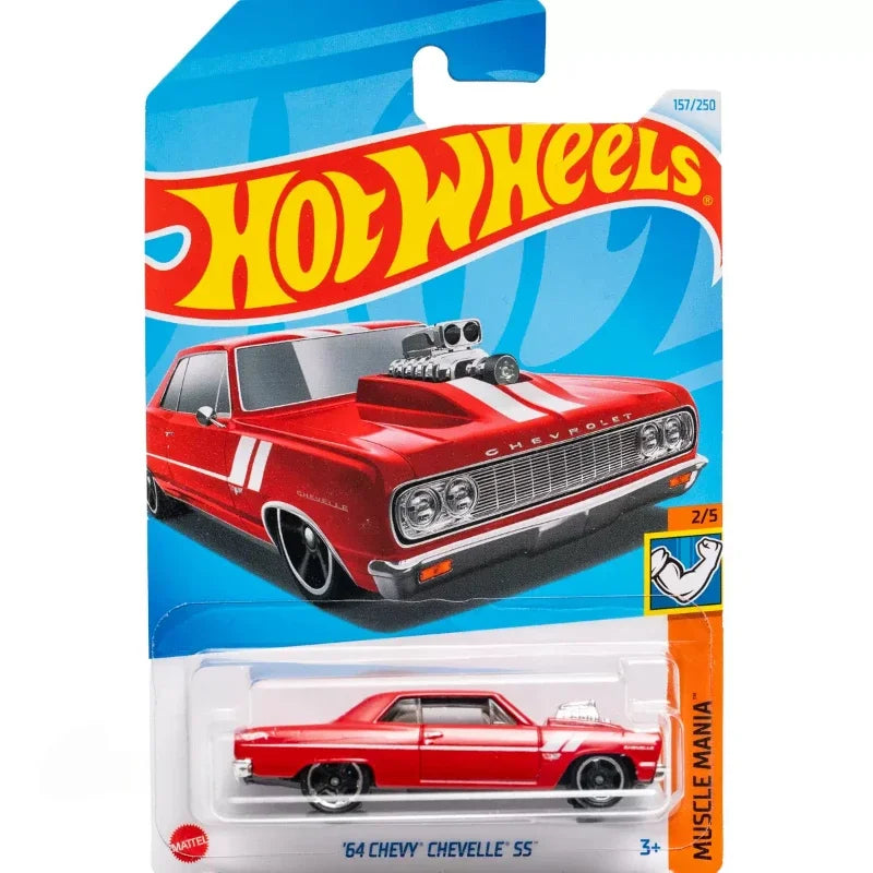 2024H Original Hot Wheels Car 64 Chevy Chevelle SS Toy for Boy 1/64 Diecast Metal Vehicle Model Juguetes Collector Birthday Gift