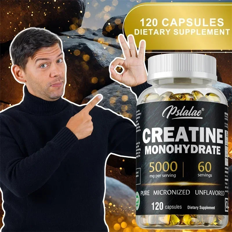 Creatine Monohydrate Supplement - To Help Build Muscle, Enhance Energy and Performance
