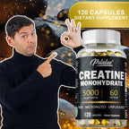 Creatine Monohydrate Supplement - To Help Build Muscle, Enhance Energy and Performance
