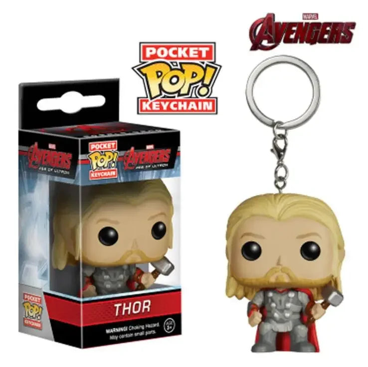 Funko POP Keychain Endgame Captain Venom Deadpool Iron man Keychain Action Figures Toys for Children Christmas Gift