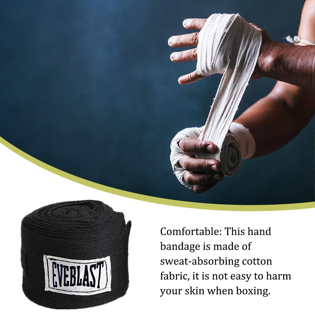 Cotton Boxing Bandages  Soft & Elastic Hand Wraps for Sanda, Muay Thai, Karate - Protects Fists Wrists & Enhances Fitness