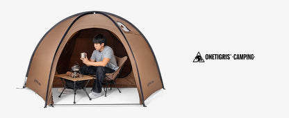 OneTigris Coco Nest Solo Dome Tent with Stove Jack 3000mm Waterproof Camping Hot Tent with Mesh Inner for Bushcraft Glamping