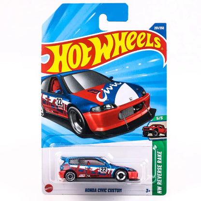 2025K Original Hot Wheels Car Boys Toys 1/64 Diecast Vehicle Batmobile Honda Civic Alfa Romeo Ferrari F40 Audi Ford Mustang Gift