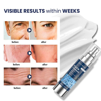 50ml 6-in-1 Men Facial Moisturizer Cream Hydrating Revitalizing Skin Care Particle Face Cream With Collagen Anti Aging & Wrinkle