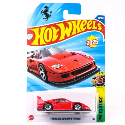 2025K Original Hot Wheels Car Boys Toys 1/64 Diecast Vehicle Batmobile Honda Civic Alfa Romeo Ferrari F40 Audi Ford Mustang Gift