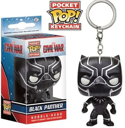 Funko POP Keychain Endgame Captain Venom Deadpool Iron man Keychain Action Figures Toys for Children Christmas Gift