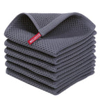 Olanly Cotton Towel Soft Absorbent Dishcloth Kitchen Dish Towels Honeycomb Breathable Face Wash Towel Household Clean Wash Cloth