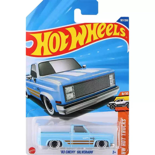 2025H Original Hot Wheels Car 19 Chevy Silverado Trail Boss LT 1/64 Diecast Vehicles Metal Model Carro Toy for Boy Birthday Gift