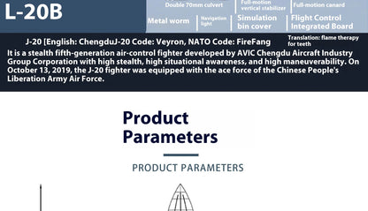 Flyfans Dual Engine 70mm J-20g Jet Fighter Weilong Assembled Fixed Wing Model Aircraft Fire Fan Rc Plane Chengdu J20