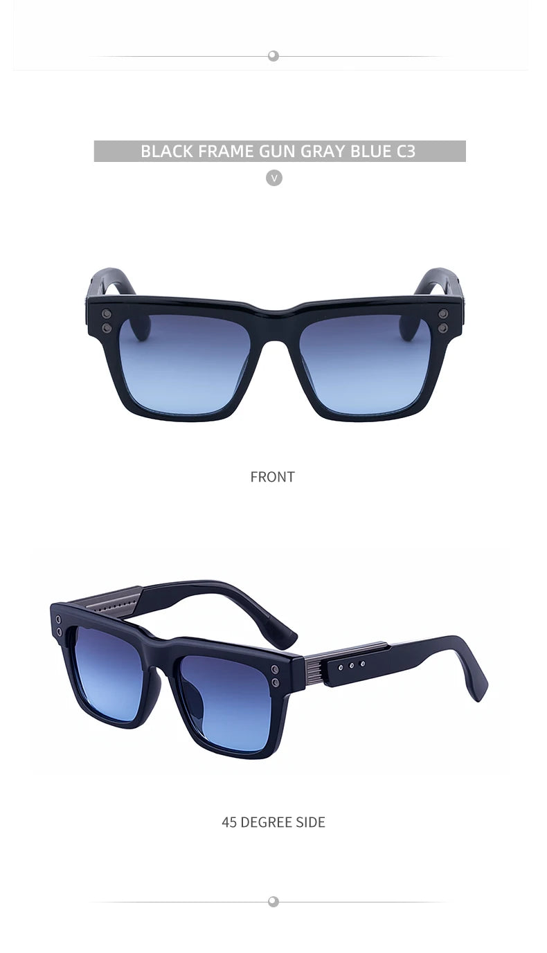 Oversized Classic Square Sunglasses Men 2025 Luxury Brand Design Vintage Trendy Rero Sun Glasses For Male Driving Eyewear UV400