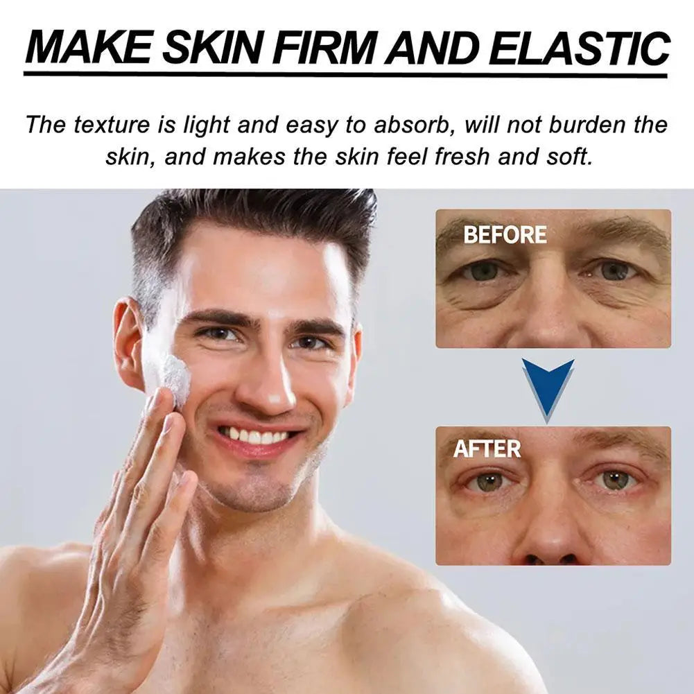 50ml 6-in-1 Men Facial Moisturizer Cream Hydrating Revitalizing Skin Care Particle Face Cream With Collagen Anti Aging & Wrinkle