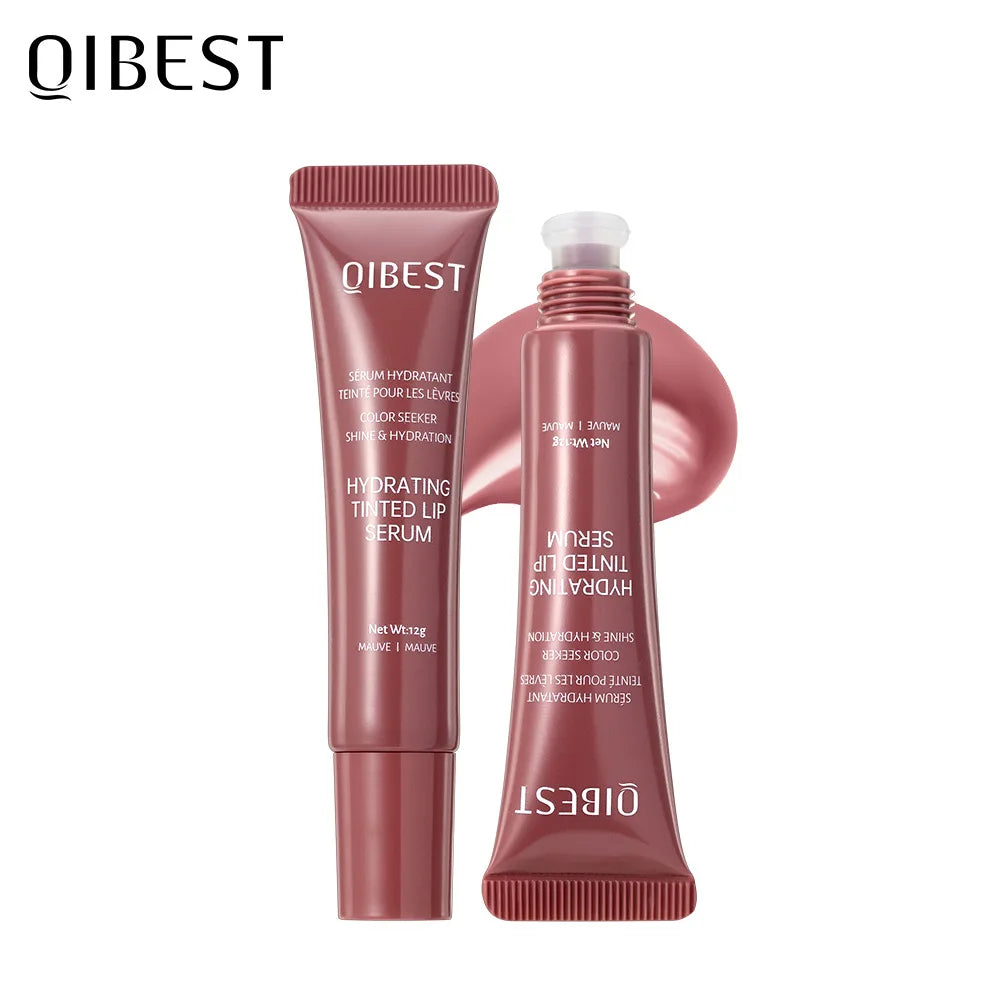New Nude Red Bean Clear Water Gloss Glass Lip Gloss Moisturizing Chocolate Mirror Gloss Plumping Lip Tint Lip Cream Makeup 12g