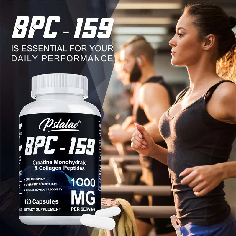 BPC-159, with Creatine Monohydrate & Collagen Peptides - Enhance Energy, Endurance, Supports Muscle and Athletic Recovery