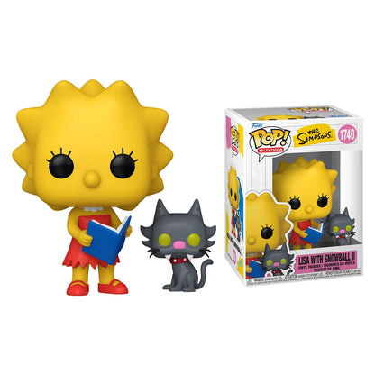 The Simpsons Anime Figure Lisa with Snowball II Buddy Krusty with Mr. Teeny FUNKO POP Collectible Limited Edition Model Toy Gift