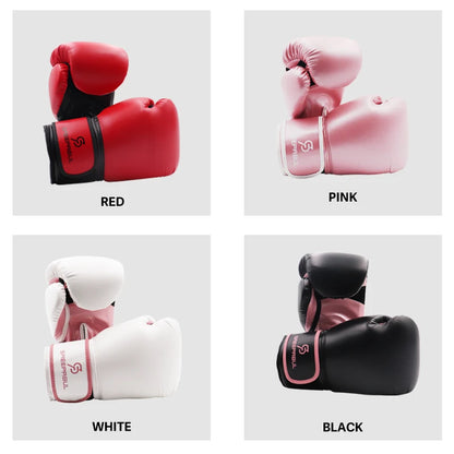 8/10/12/14/16oz Kids Women/Men Boxing Gloves Sanda Sparring Muay Thai MMA Karate Punch Training Mitts Kickboxing Boxe De Luva