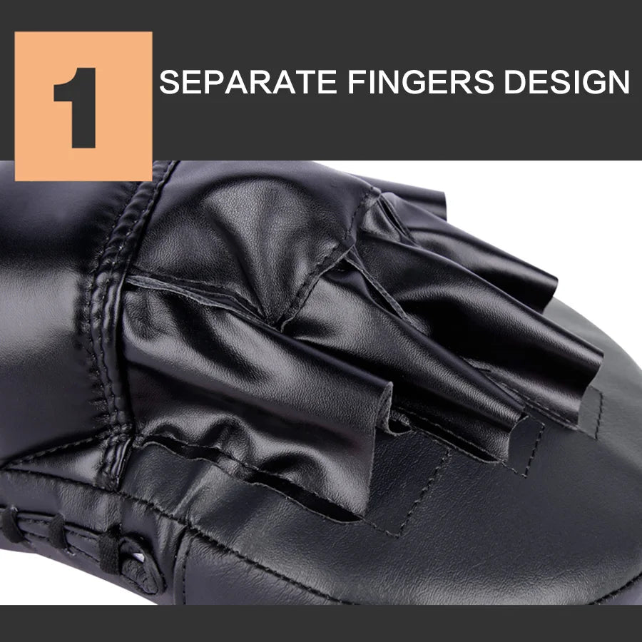 1pc Boxing Hand Target Martial Thai Kick Sanda Training Thickened Karate Training Mitt Focus Punch Pads Five-finger Hand Target