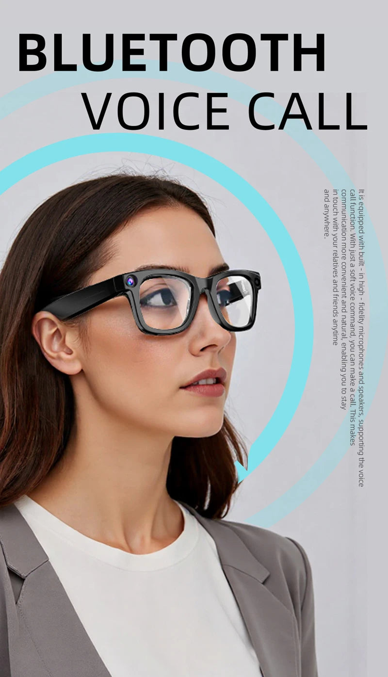 Xiaomi Mijia Smart AI Glasses 800W pixel AI Shooting Camera HD Photo Video Voice Call Translation Waterproof Bluetooth Glasses